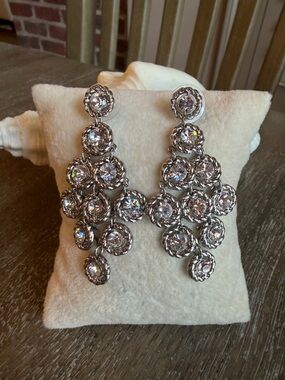 Dillards Rhinestone Chandelier Earrings